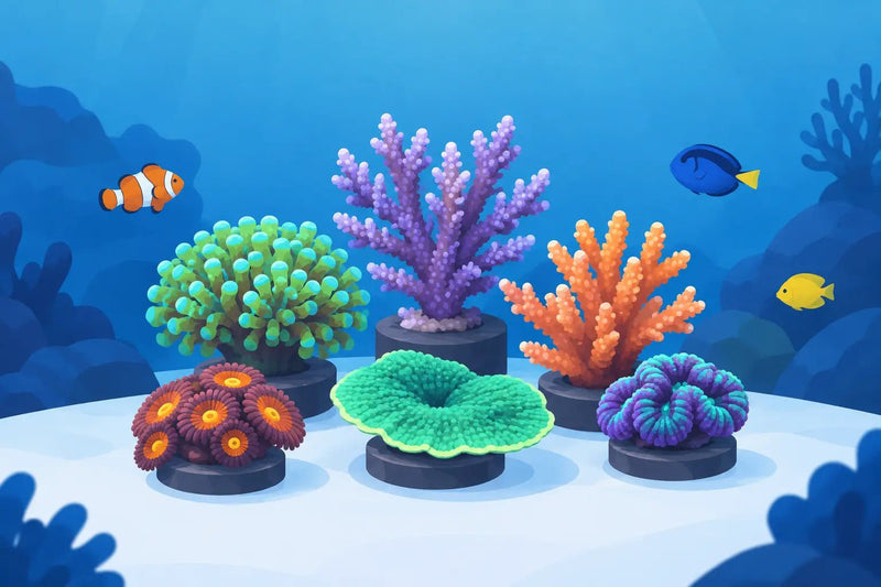 Beginner Coral Pack Example for Your First Reef