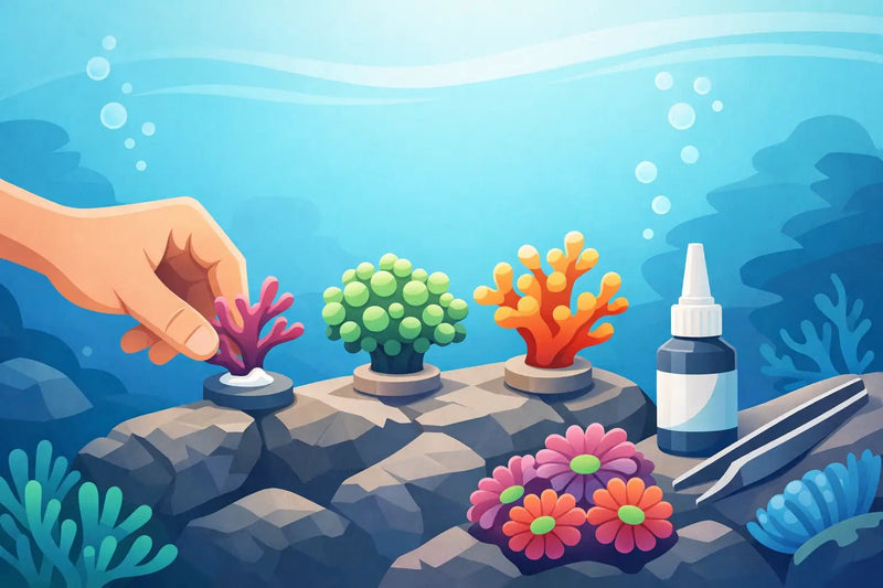 How to Mount Coral Frags Without Damaging Them