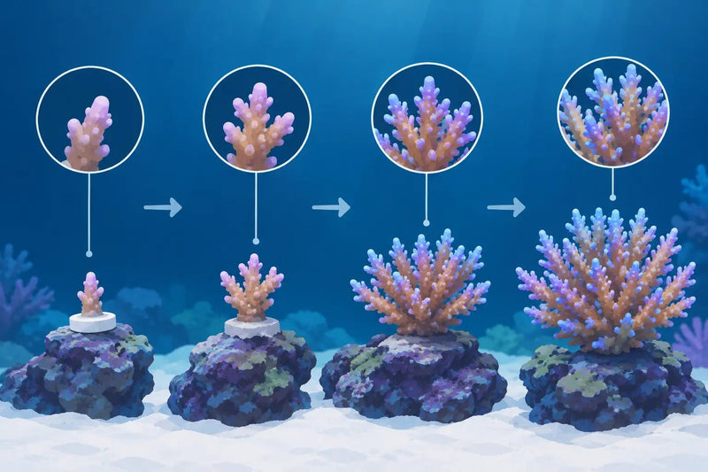 What Is a Realistic SPS Growth Timeline in a Reef Tank?