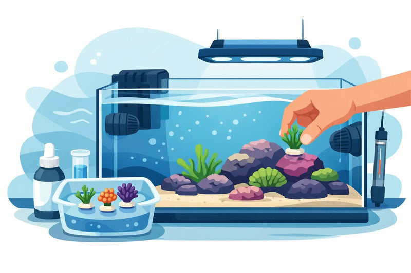 When to Add Coral Frags to a New Reef Tank